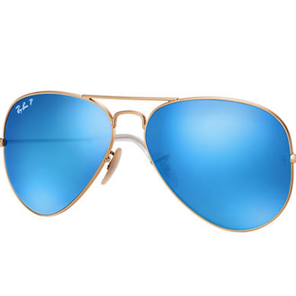 Ray Ban Aviators (blue mirror lens)